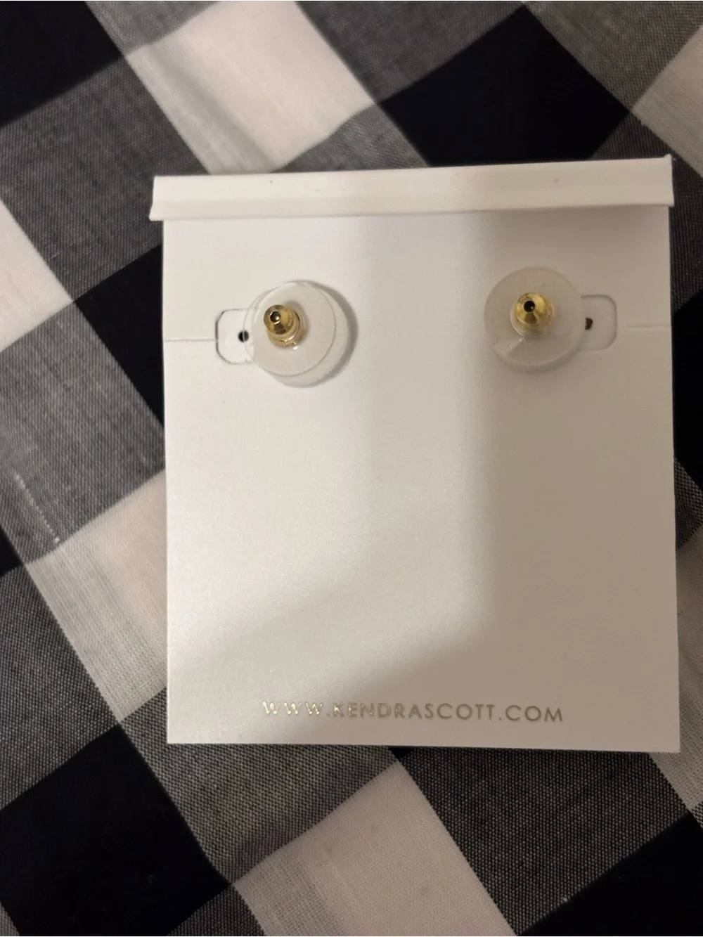 Kendra Scott Black and Gold Bat Drop Earrings -
